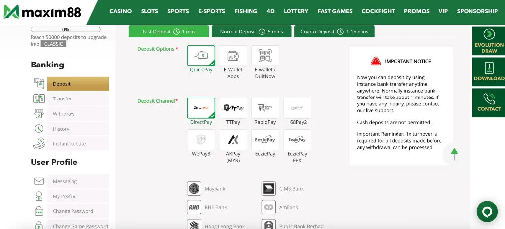 Maxim88 Deposit Guide